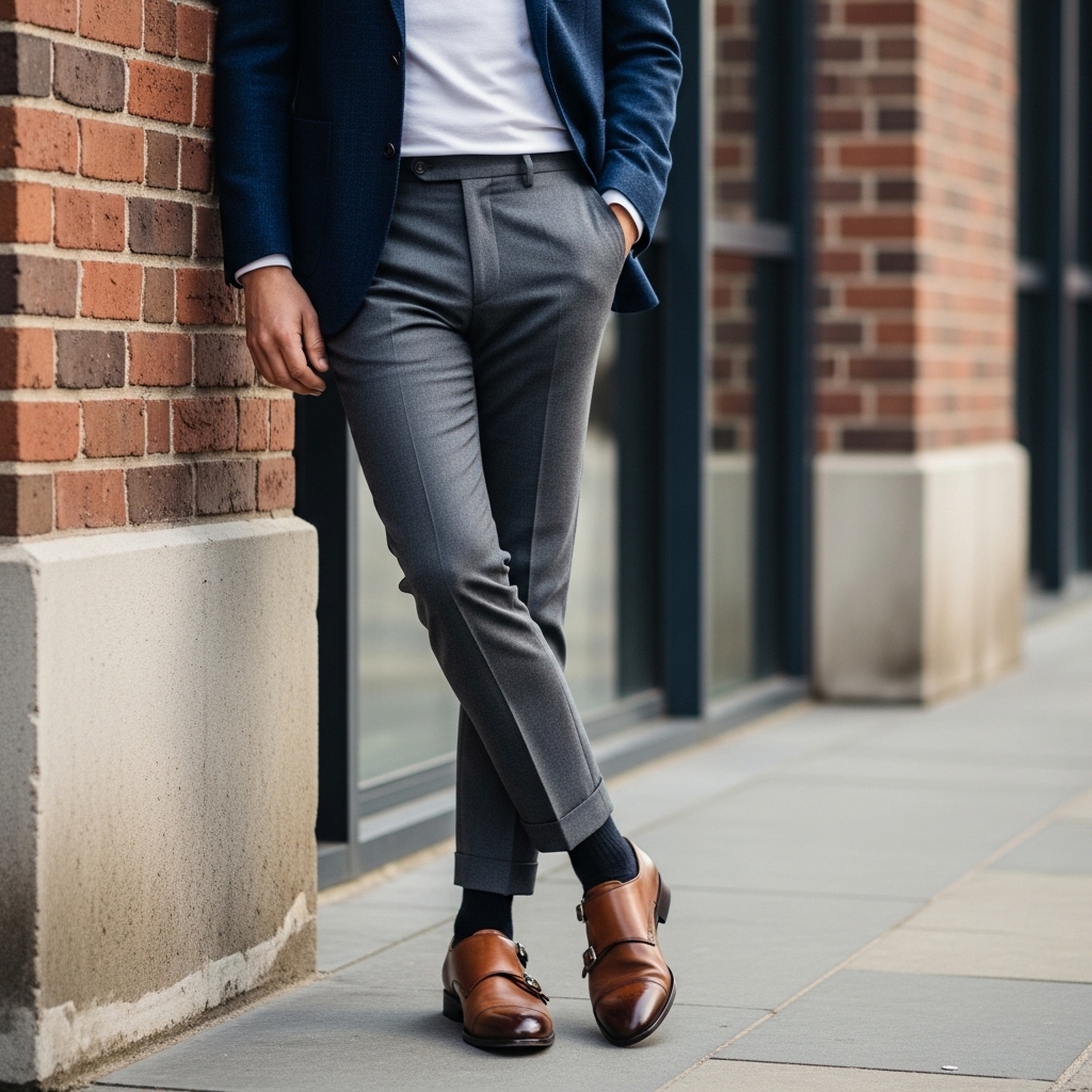 double monk strap ayakkabı erkek